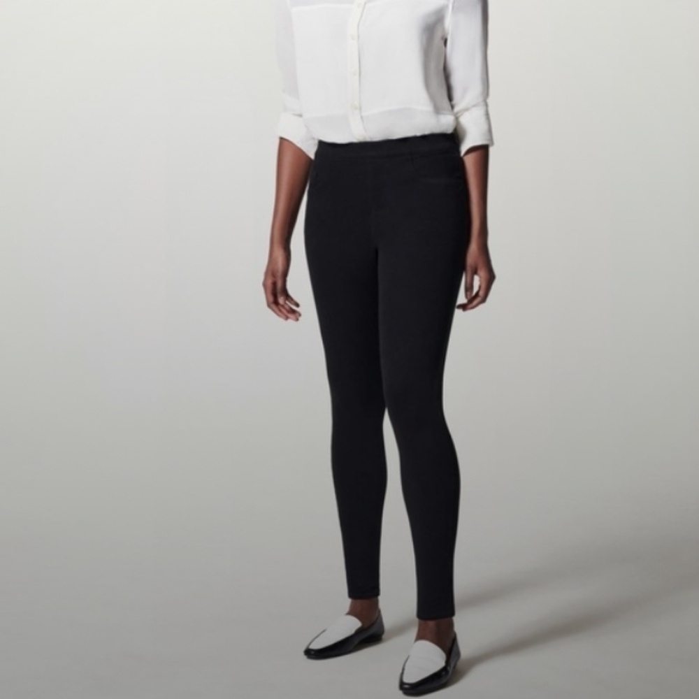Spanx Black Jean-Ish Ankle Leggings Size Small